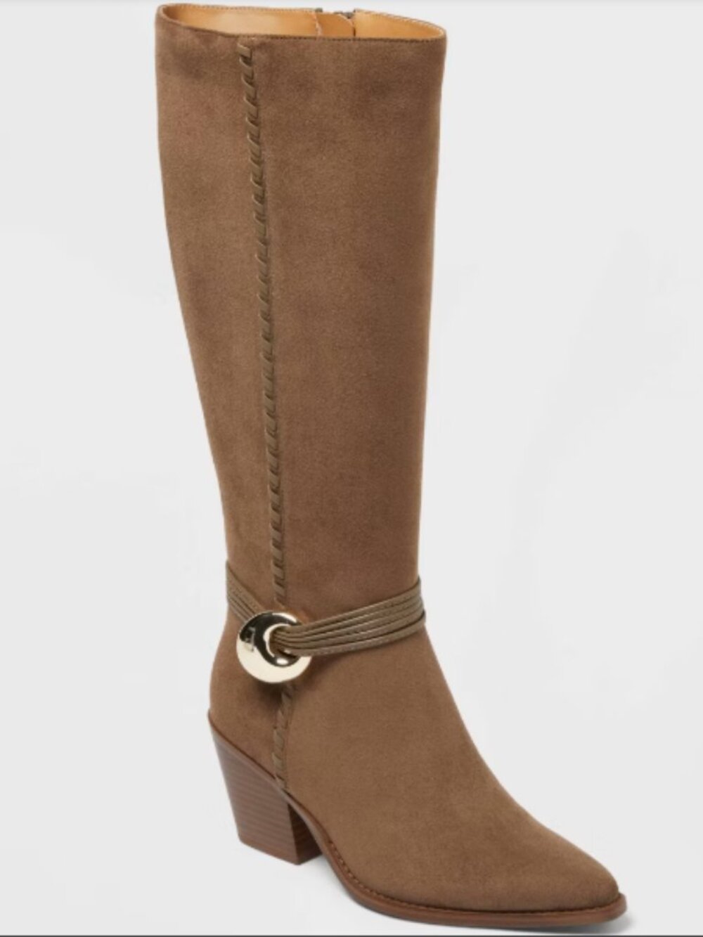 Universal Thread Whip Stitch Western Boot - Rio - DARK TAUPE
